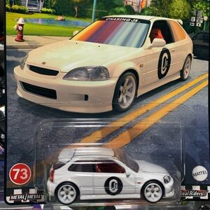 Mattel White Racing Toy Car